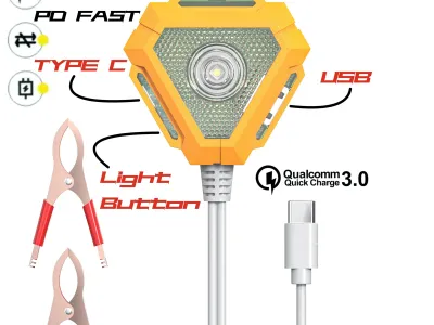 ZS-99PRO 36W DC clip charger with light button